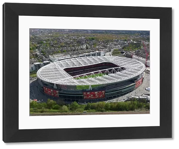 Arsenal vs Chelsea: Aerial View of Emirates Stadium, Barclays Premier League