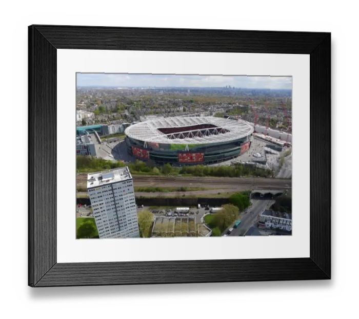 Framed Print : Aerial Showdown: Arsenal vs. Chelsea, Barclays Premier League at Emirates Stadium Framed Print : Aerial Showdown: Arsenal vs. Chelsea, Barclays Premier League at Emirates Stadium