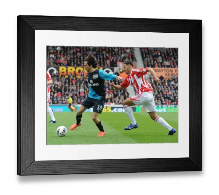 Framed Print : Clash of Forces: Benayoun vs. Shotton - Stoke City vs. Arsenal, Premier League 2011-2012 Framed Print : Clash of Forces: Benayoun vs. Shotton - Stoke City vs. Arsenal, Premier League 2011-2012