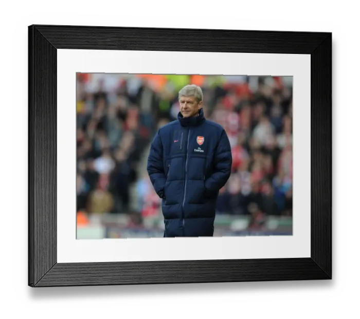 Framed Print : Arsene Wenger at Stoke City: A Premier League Face-Off, 2011-12 Framed Print : Arsene Wenger at Stoke City: A Premier League Face-Off, 2011-12