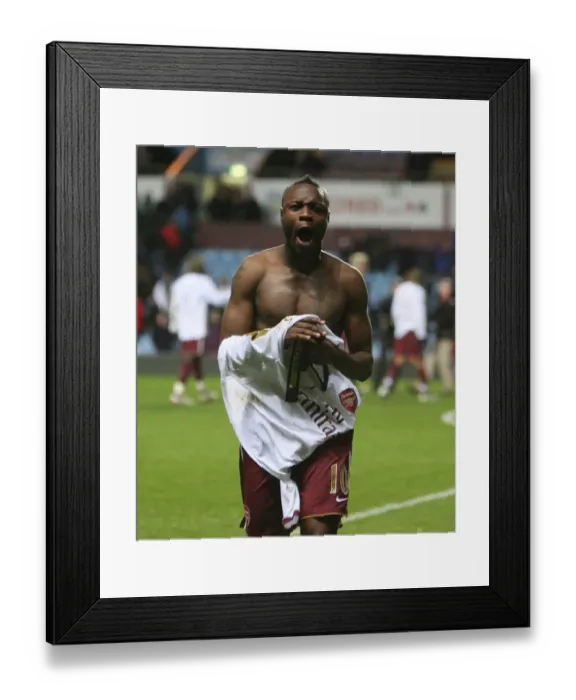 Framed Print : Gallas's Triumph: Arsenal's 2-1 Victory Over Aston Villa, 2007 Framed Print : Gallas's Triumph: Arsenal's 2-1 Victory Over Aston Villa, 2007