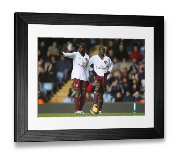 Framed Print : Kolo Toure and Emmanuel Eboue (Arsenal) Framed Print : Kolo Toure and Emmanuel Eboue (Arsenal)