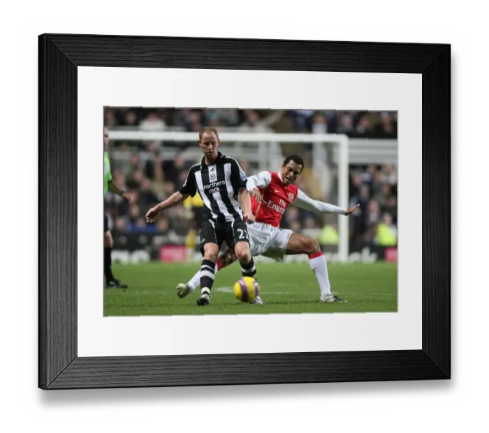 Framed Print : Gilberto vs. Butt: The Unforgettable Stalemate at St. James Park, 2007-08 Premier League