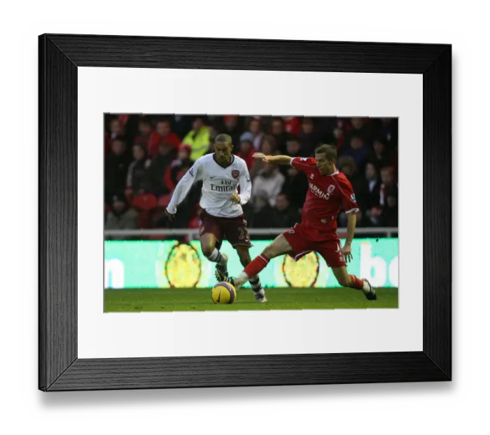 Framed Print : Gael Clichy (Arsenal) Gary O Niel (Middlesbrough) Framed Print : Gael Clichy (Arsenal) Gary O Niel (Middlesbrough)