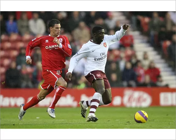 Kolo Toure (Arsenal) and Jeremie Aliadiere (Middlesbrough)