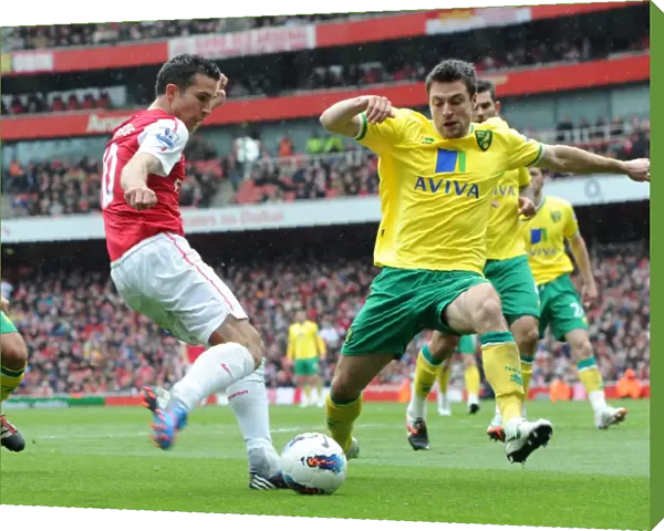 Robin van Persie (Arsenal) Russel Martin (Norwich). Arsenal 3: 3 Norwich City