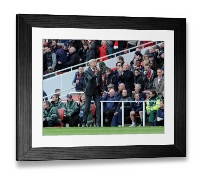 Framed Print : Arsene Wenger Leads Arsenal Against Norwich City, Premier League 2011-12
