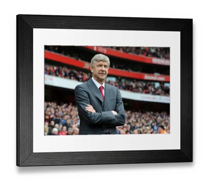Framed Print : Arsene Wenger: Arsenal v Norwich City, Premier League 2011-12