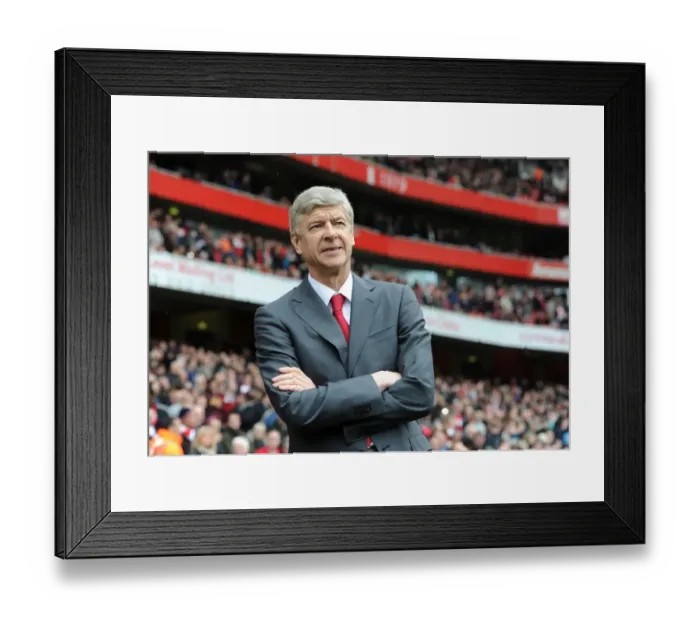 Framed Print : Arsene Wenger: Arsenal Manager, Emirates Stadium 2011-12 (vs Norwich City)