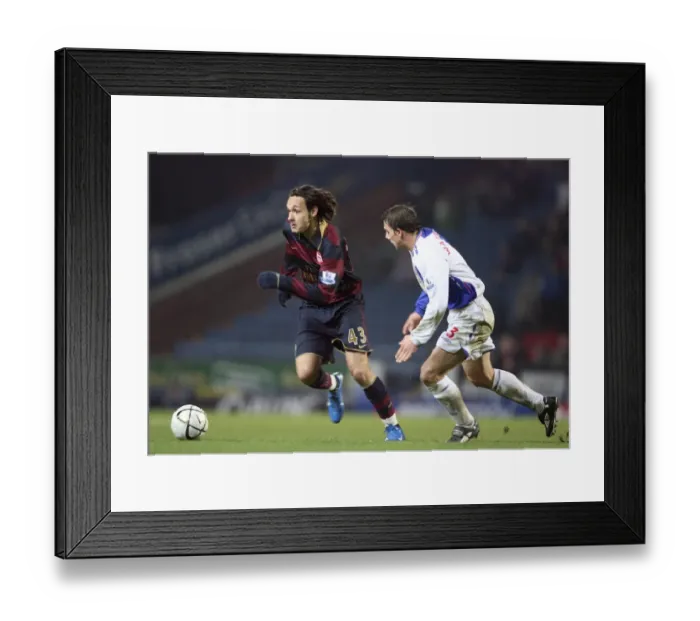 Framed Print : Nacer Barazite (Arsenal) Stephen Warnock (Blackburn) Framed Print : Nacer Barazite (Arsenal) Stephen Warnock (Blackburn)
