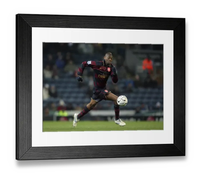 Framed Print : Abou Diaby's Game-Winning Performance: Arsenal's 3-2 Carling Cup Victory over Blackburn Rovers (December 18, 2007)