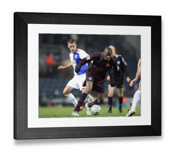 Framed Print : Abou Diaby (Arsenal) David Bentley (Blackburn)
