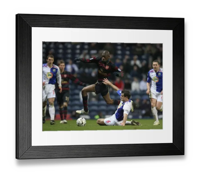 Framed Print : Abou Diaby (Arsenal) Ryan Nelsen (Blackburn) Framed Print : Abou Diaby (Arsenal) Ryan Nelsen (Blackburn)