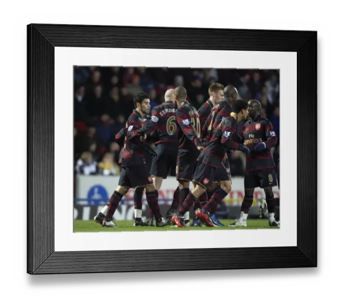 Framed Print : Eduardo celebrates scoring his 1st goal with his team mates Framed Print : Eduardo celebrates scoring his 1st goal with his team mates