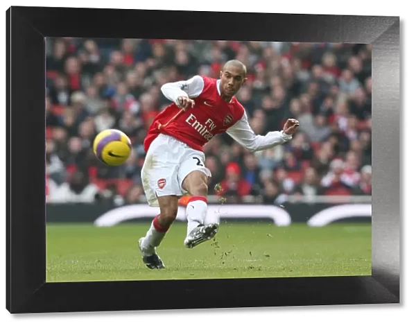 Arsenal's Gael Clichy Scores the Winning Goal Against Tottenham Hotspur in the Barclays Premier League at Emirates Stadium (December 22, 2007)