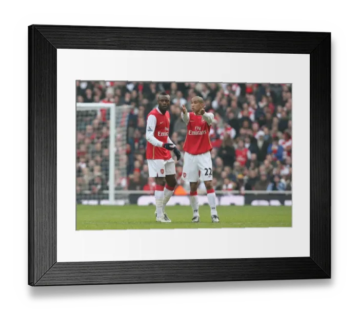 Framed Print : Gael Clichy and William Gallas (Arsenal) Framed Print : Gael Clichy and William Gallas (Arsenal)