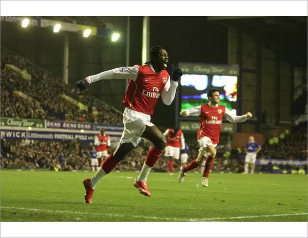 Adebayor's Triumph: Arsenal's Thrilling 3-1 Victory Over Everton in the Barclays Premier League, 2007