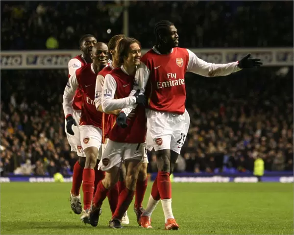 Adebayor's Hat-Trick: Arsenal's Impressive 4-1 Victory Over Everton in the Premier League (December 2007)