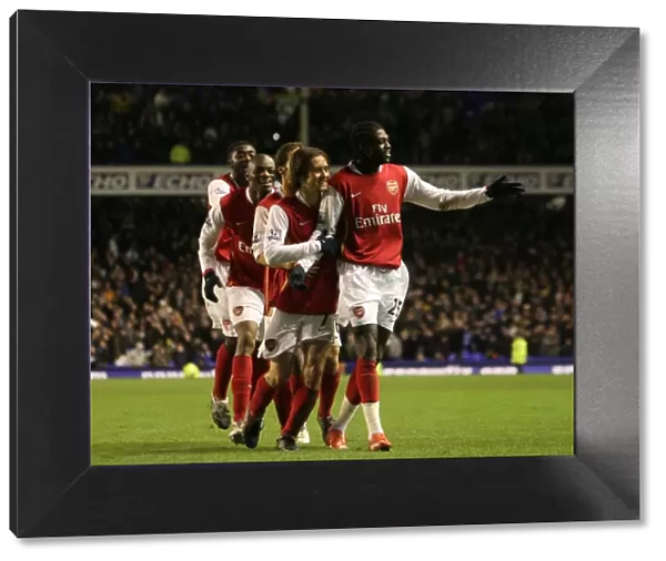 Adebayor's Hat-Trick: Arsenal's Impressive 4-1 Victory Over Everton in the Premier League (December 2007)