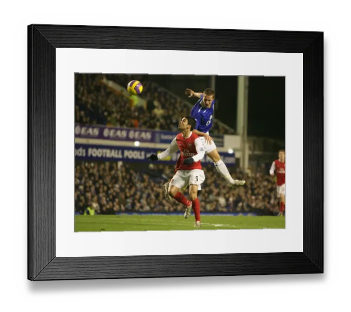 Framed Print : Eduardo (Arsenal) Phil Jagielka (Everton) Framed Print : Eduardo (Arsenal) Phil Jagielka (Everton)