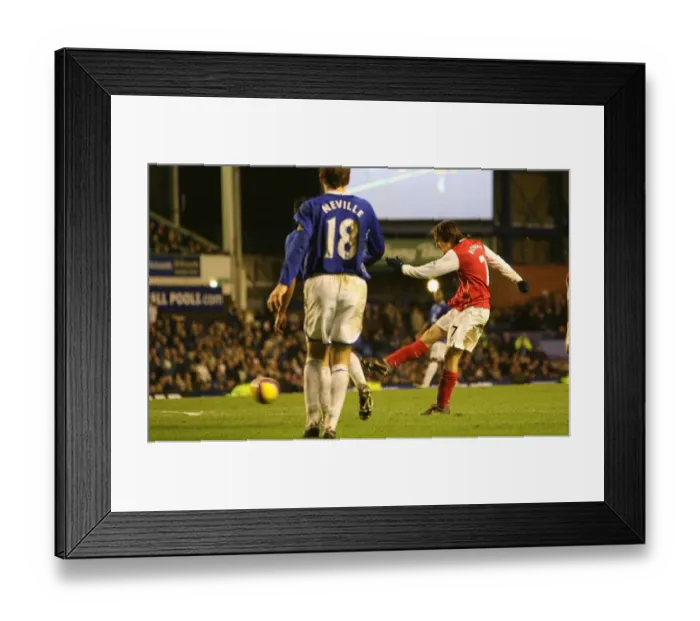 Framed Print : Tomas Rosicky scores Arsenals 4th goal Framed Print : Tomas Rosicky scores Arsenals 4th goal