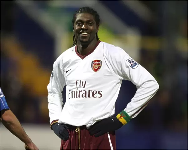 Emmanuel Adebayor in Action: Arsenal vs. Portsmouth, Barclays Premier League, 2007