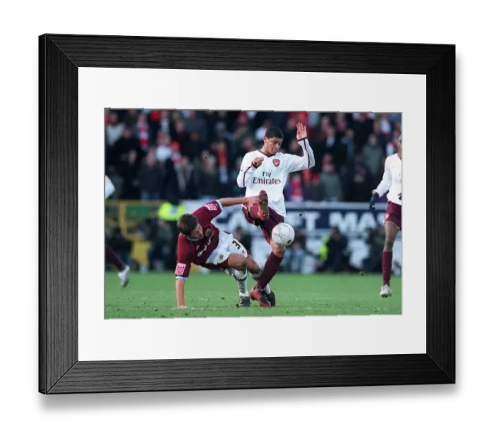 Framed Print : Denilson's Double: Arsenal's 2-0 FA Cup Victory Over Burnley (January 6, 2008)