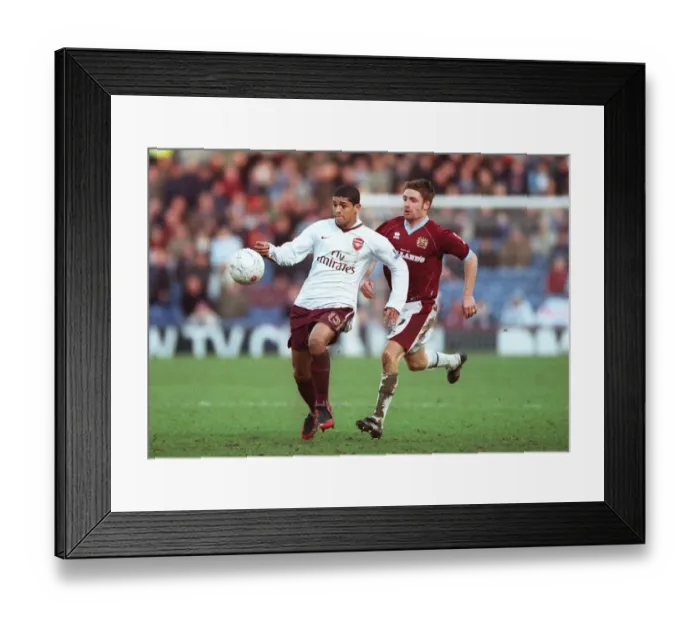 Framed Print : Denilson (Arsenal) James O Connor (Burnley) Framed Print : Denilson (Arsenal) James O Connor (Burnley)