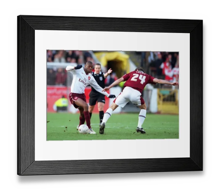 Framed Print : Abou Diaby (Arsenal) Stanislav Varga (Burnley) Framed Print : Abou Diaby (Arsenal) Stanislav Varga (Burnley)