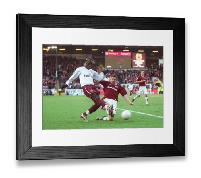 Framed Print : Bacary Sagna (Arsenal) James O Connor (Burnley) Framed Print : Bacary Sagna (Arsenal) James O Connor (Burnley)