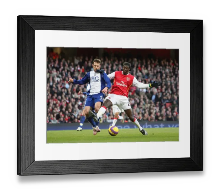 Framed Print : Emmanuel Adebayor (Arsenal) Rafeal Schmitz (Birmingham) Framed Print : Emmanuel Adebayor (Arsenal) Rafeal Schmitz (Birmingham)