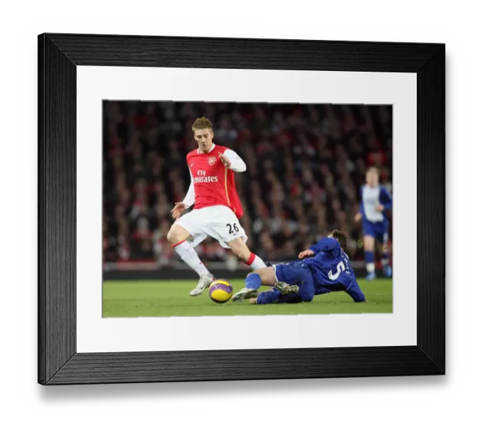 Framed Print : Nicklas Bendtner (Arsenal) Rafael Schmitz (Birmingham) Framed Print : Nicklas Bendtner (Arsenal) Rafael Schmitz (Birmingham)
