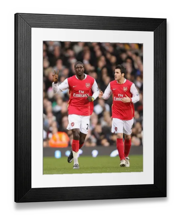 : Adebayor and Fabregas: Celebrating Arsenal's First Goal Against Fulham (19 / 1 / 2008) : Adebayor and Fabregas: Celebrating Arsenal's First Goal Against Fulham (19 / 1 / 2008)