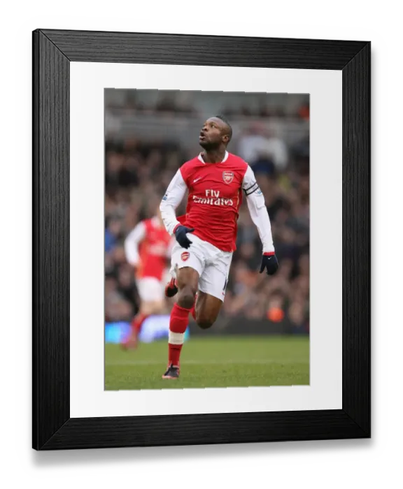 Framed Print : Arsenal's Triumph: Gallas Leads 3-0 Crush of Fulham at Craven Cottage, January 19, 2008