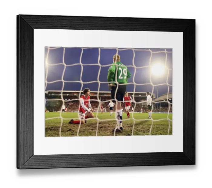 Framed Print : Tomas Rosicky's Triumph: The Thrilling Moment of Arsenal's 3rd Goal Against Fulham (0:3), Premier League, 2008 Framed Print : Tomas Rosicky's Triumph: The Thrilling Moment of Arsenal's 3rd Goal Against Fulham (0:3), Premier League, 2008