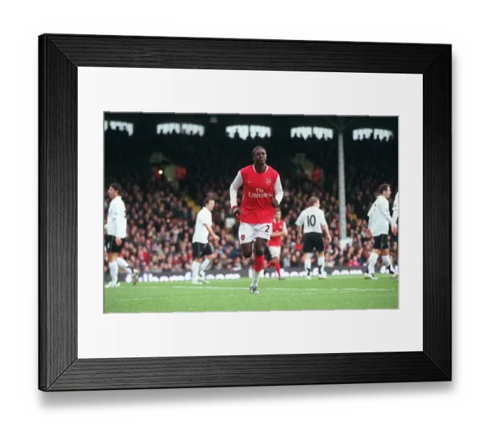 Framed Print : Adebayor's Thrilling Goal: Arsenal's Dominance Over Fulham (19 / 1 / 07) Framed Print : Adebayor's Thrilling Goal: Arsenal's Dominance Over Fulham (19 / 1 / 07)