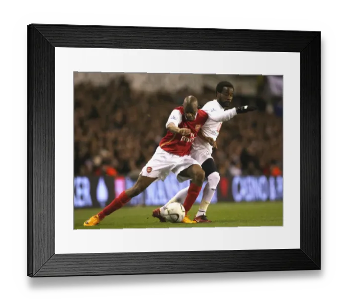 Framed Print : Abou Diaby (Arsenal) Pascal Chimbonda (Tottenham) Framed Print : Abou Diaby (Arsenal) Pascal Chimbonda (Tottenham)