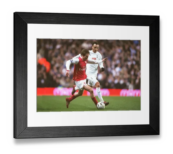 Framed Print : Alex Hleb (Arsenal) Dimitar Berbatov (Spurs)
