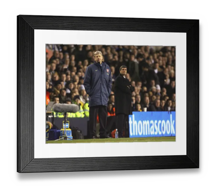 Framed Print : Arsene Wenger the Arsenal Manager and Juande Ramos the Tottenham Manager