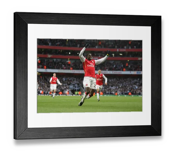 Framed Print : Adebayor's Historic Debut: Arsenal's 3-0 FA Cup Victory Over Newcastle