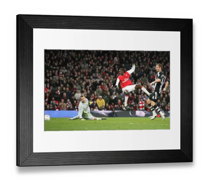 Framed Print : Adebayor Scores Stunning Goal Past Given: Arsenal Crushes Newcastle 3-0 in FA Cup Framed Print : Adebayor Scores Stunning Goal Past Given: Arsenal Crushes Newcastle 3-0 in FA Cup