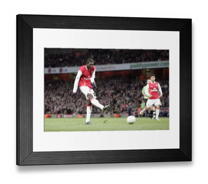 Framed Print : Emmanuel Adebayor's Brace: Arsenal Crushes Newcastle United 3-0 in FA Cup