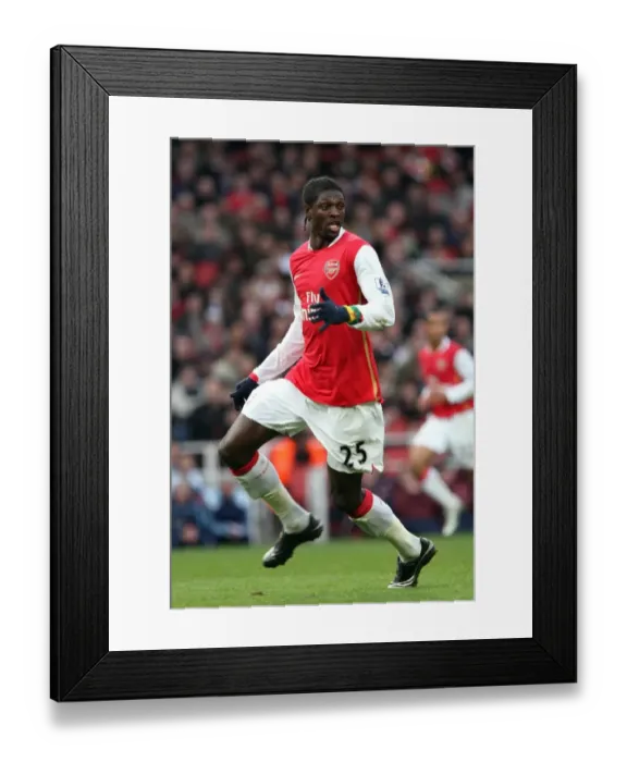 Framed Print : Arsenal's Adebayor Scores Hat-Trick: 3-0 FA Cup Victory Over Newcastle United at Emirates Stadium (January 2008)