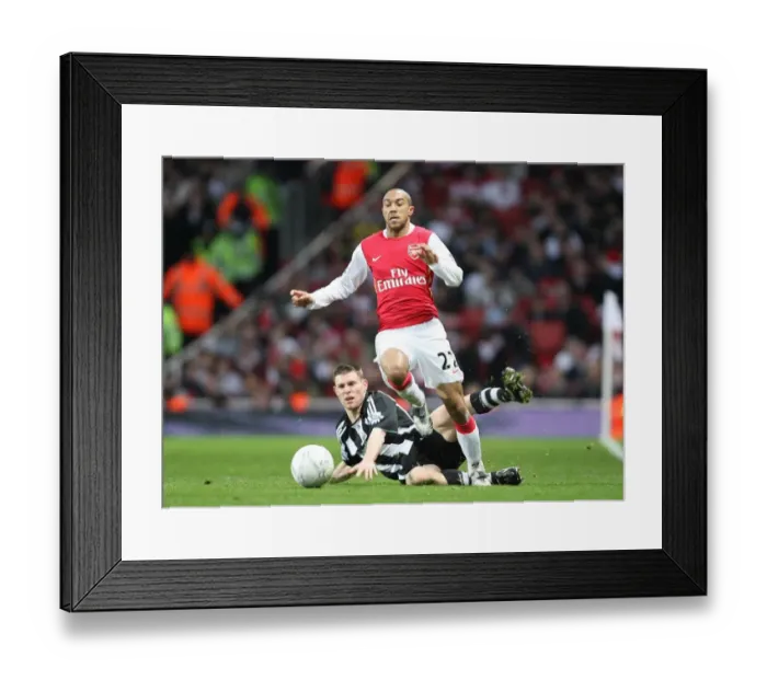Framed Print : Clash of Stars: Arsenal's Clichy Shines in FA Cup Victory over Milner's Newcastle (3:0) Framed Print : Clash of Stars: Arsenal's Clichy Shines in FA Cup Victory over Milner's Newcastle (3:0)