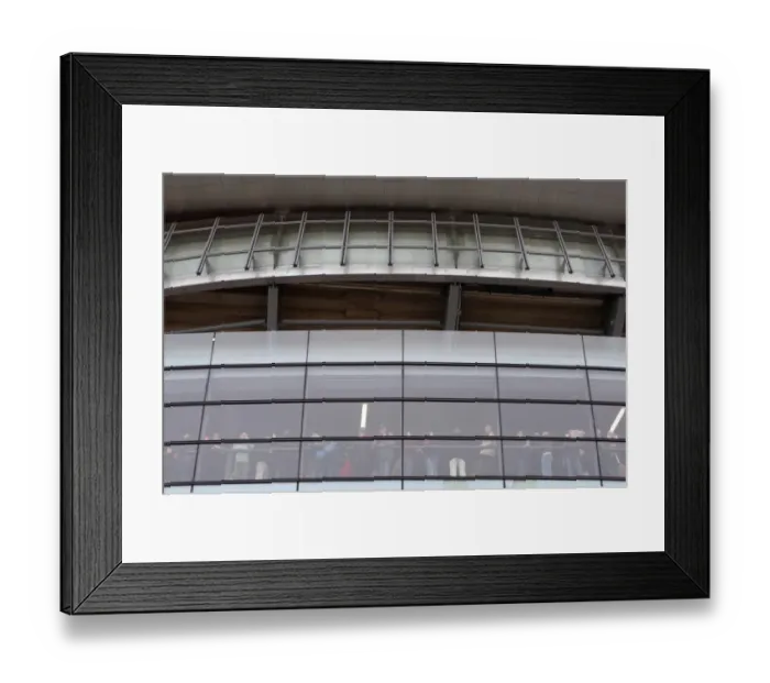 Framed Print : Fans in the upper concourse