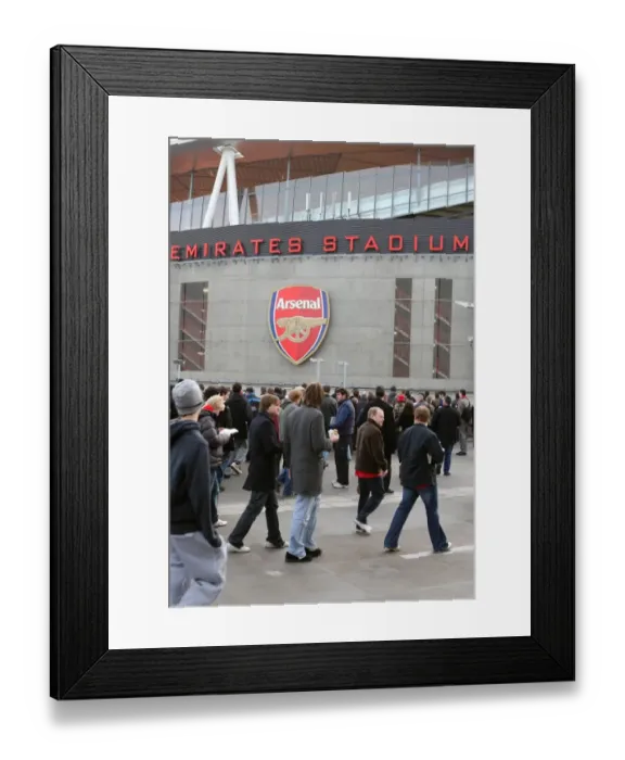 Framed Print : Arsenal fans outside the stadium Framed Print : Arsenal fans outside the stadium