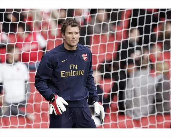 Jens Lehmann Focuses Before Arsenal's 3:0 FA Cup Victory over Newcastle United