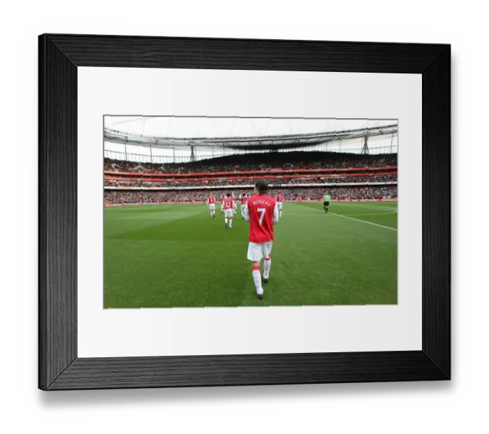 Framed Print : Tomas Rosicky (Arsenal) walks onto the pitch
