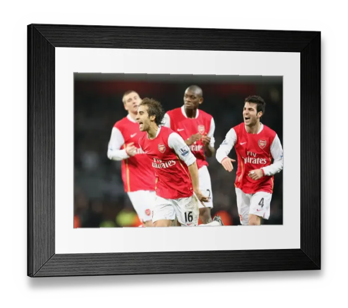 Framed Print : Flamini, Fabregas, Bendtner, Diaby: Arsenal's Unstoppable Trio Celebrates 3-0 Over Newcastle Framed Print : Flamini, Fabregas, Bendtner, Diaby: Arsenal's Unstoppable Trio Celebrates 3-0 Over Newcastle