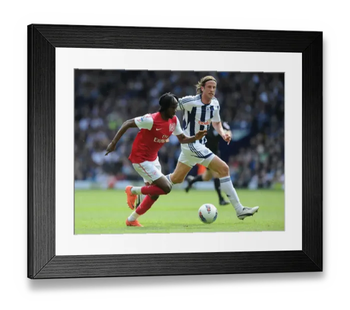 Framed Print : Gervinho Dashes Past Jonas Olsson: West Bromwich Albion vs. Arsenal, Premier League 2011-12 Framed Print : Gervinho Dashes Past Jonas Olsson: West Bromwich Albion vs. Arsenal, Premier League 2011-12